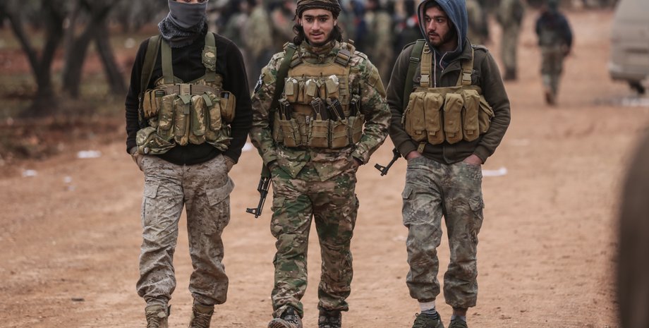 боевики башара асада, сирийские боевики,