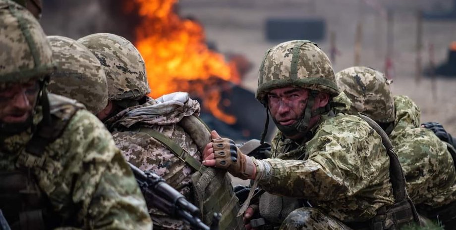 Бойцы ВСУ на войне в Украине