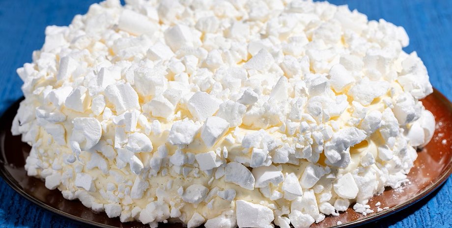 Торт безе, торт без муки, вкусный торт, торт с безе