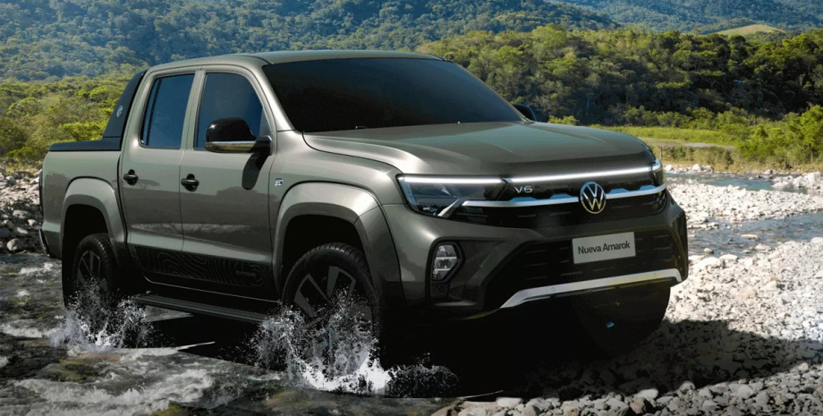 Volkswagen Amarok 2024, Volkswagen Amarok, новый Volkswagen Amarok, пикап Volkswagen, пикап Volkswagen