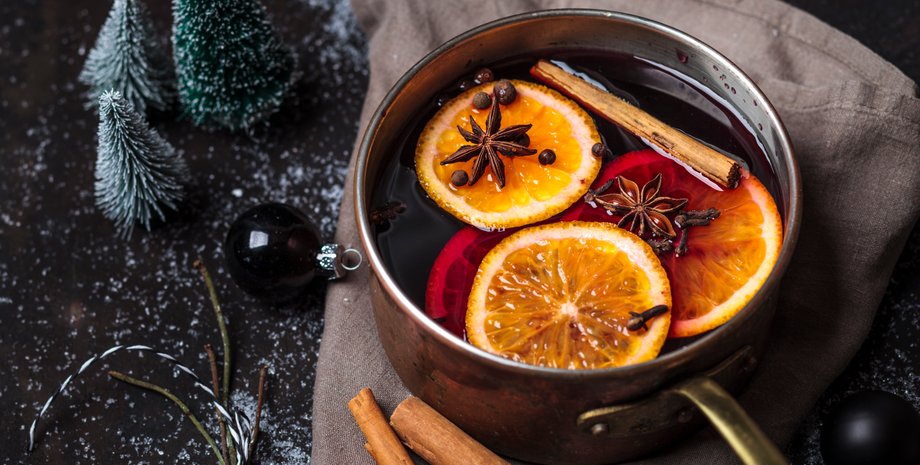 глінтвейн, гарячий глінтвейн, напій з вином