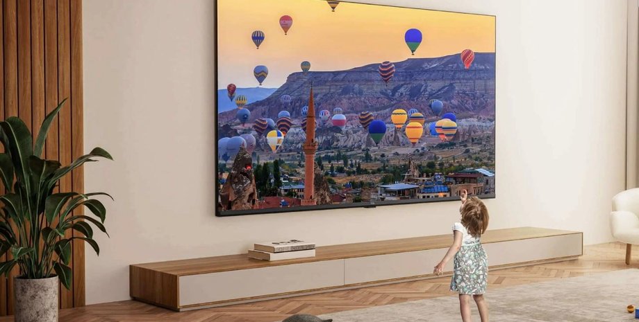 Телевізор OLED Телевізор OLED у кімнаті