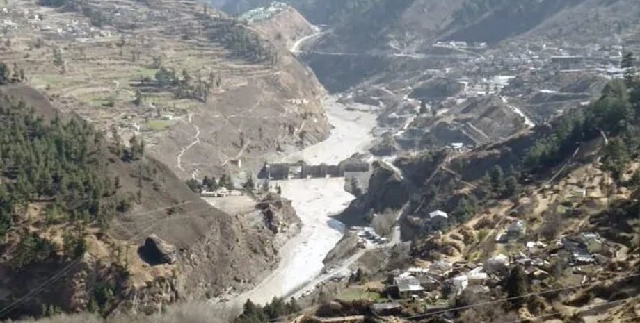 індія, льодовик, гори, Гімалаї, поселення