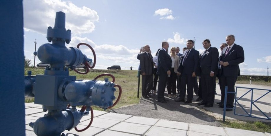 Гройсман на Шебелинском месторождении / Фото: УНИАН