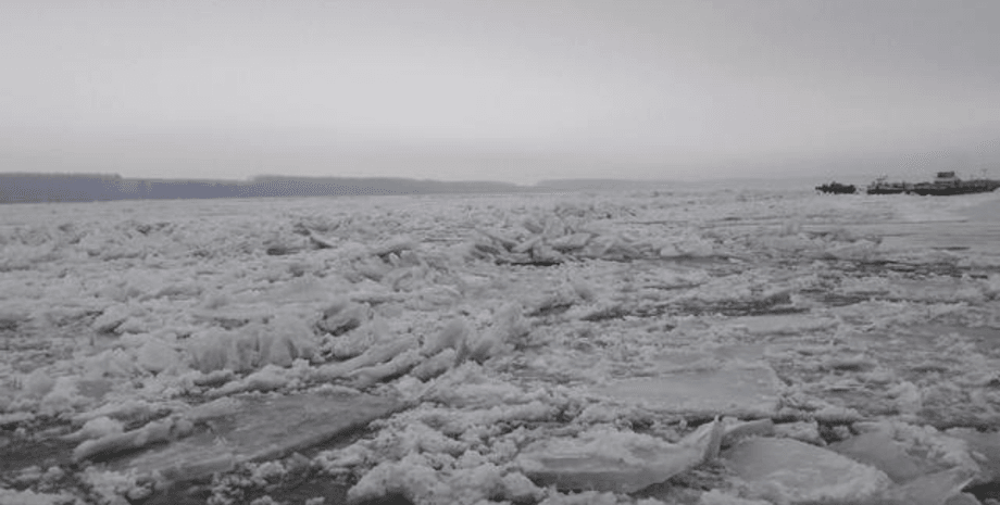 дунай, зима