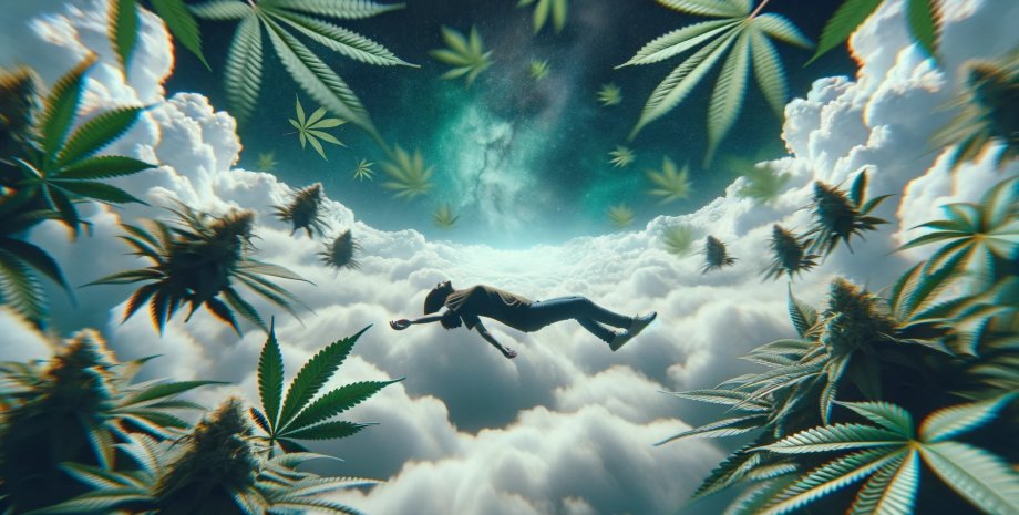 каннабис, марихуана, сон, облака