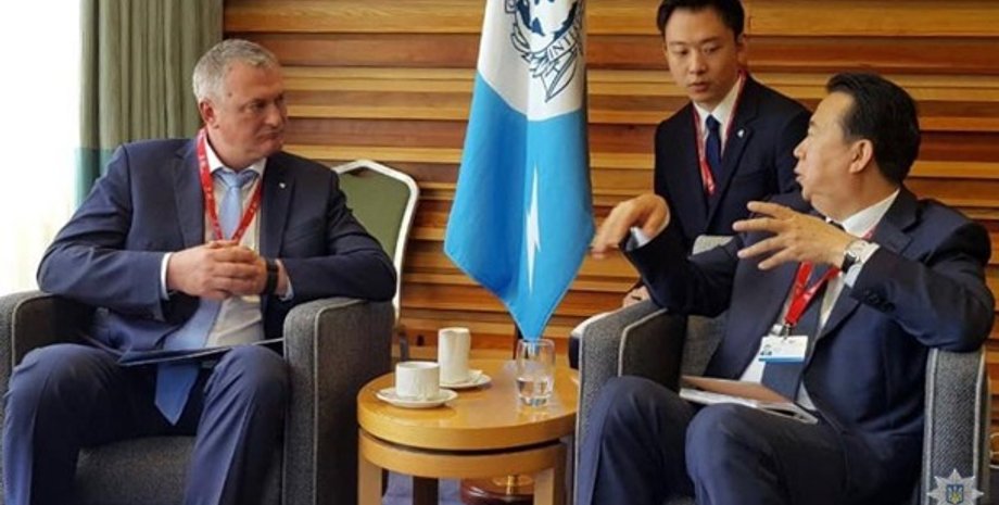 Сергей Князев и Менг Хонгвей