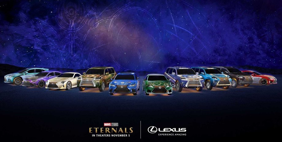 Lexus Marvel, супергерої Marvel, Вічні Marvel, фільм Вічні