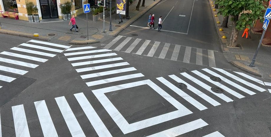 Одесса, Пешеходный переход, Одесса пешеходный переход, Пешеходы, Разметка, Украина, Фото, ПДД, Светофор