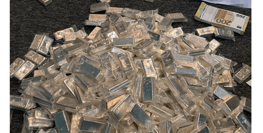 серебро, слитки, обыск, сбу, фото