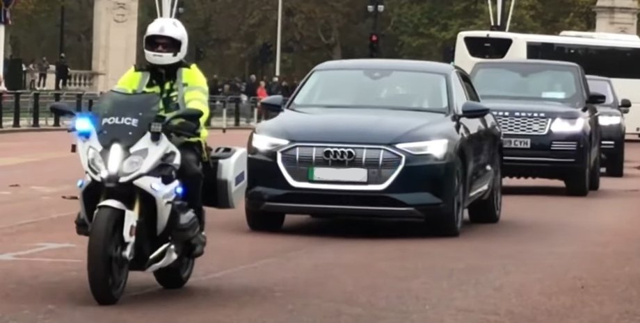 авто карла ІІІ, Карл ІІІ, авто короля Великобританії, король Карл ІІІ, Audi e-tron, електромобіль Audi