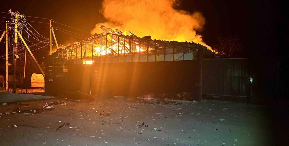 На Запорожье горела "Новая почта" в Запорожье