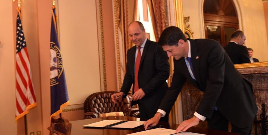 Андрей Парубий и Пол Райан / Фото: facebook.com/andriy.parubiy