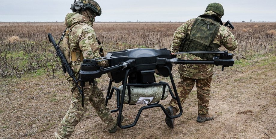 военнослужащие ВС РФ с БПЛА