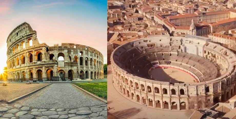 колізей, арена нима, амфітеатр, помилка