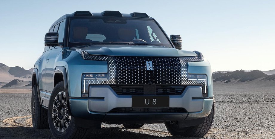 BYD Yangwang U8 2023, BYD Yangwang U8, новый BYD Yangwang U8, электромобиль BYD, внедорожник BYD