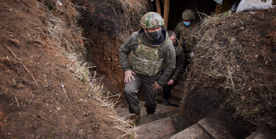 обострение на донбассе, зеленский в зоне оос