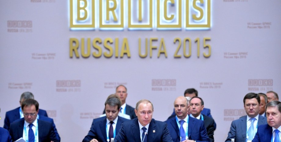 Владимир Путин на заседании БРИКС / Фото пресс-службы Кремля