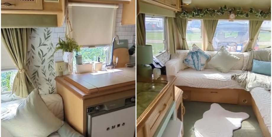 Подружжя зробило зі старого фургона розкішну кімнатку для двох, крихітні квартири, бюджетне житло