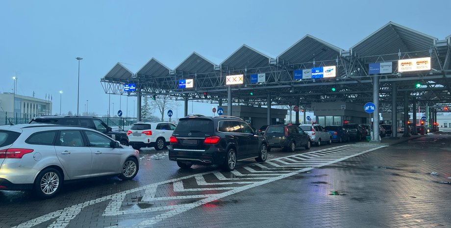 Украина, автомобили, машины, граница, фото