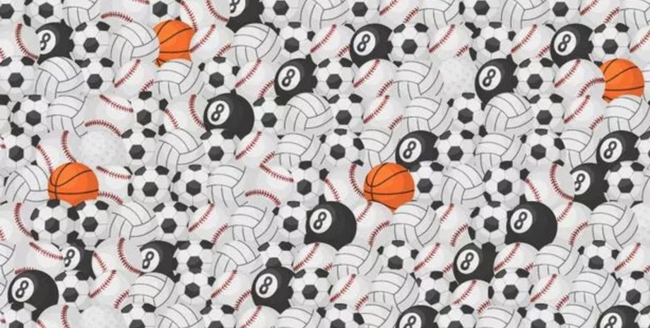 Визуальная головоломка, мяч, мячи, тест, загадка, задача, мяч для гольфа, бильярд, шар, развитие памяти, игра, интеллект