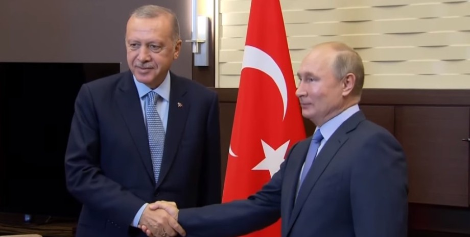 Встреча Путина и Эрдогана, Владимир Путин, Реджеп Тайип Эрдоган, Сочи