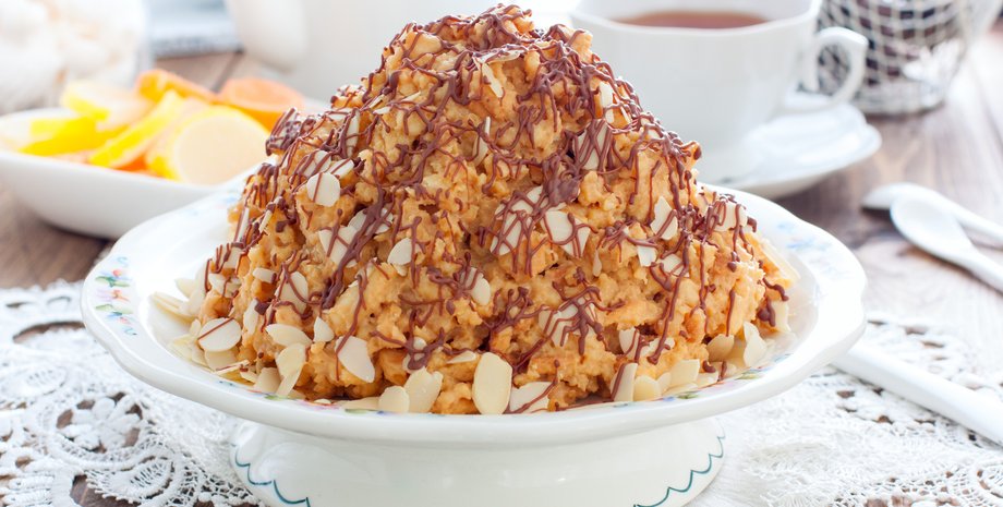 торт без выпечки, торт, рецепт торта, рецепт торта за 10 минут, торт со сгущенкой, рецепта торта на Новый год