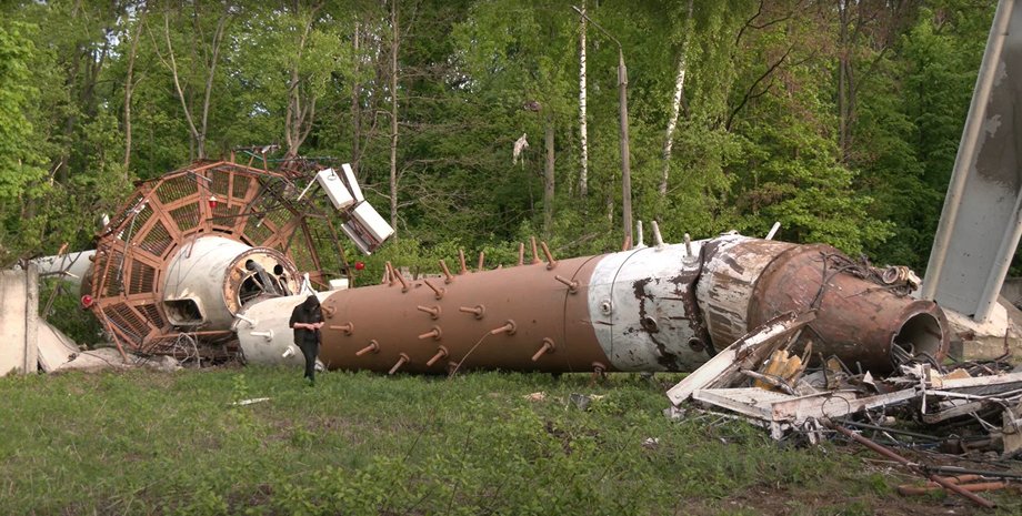 Телевежа в Харкові, Харків 22 квітня, удар РФ 22 квітня Харків, удар РФ телевежа Харків, телевежа Харків наслідки