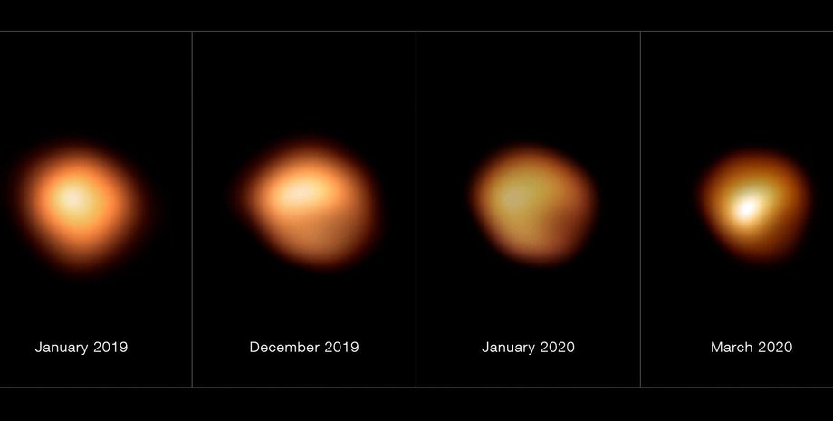 Бетельгейзе, звезды, годы, снимок