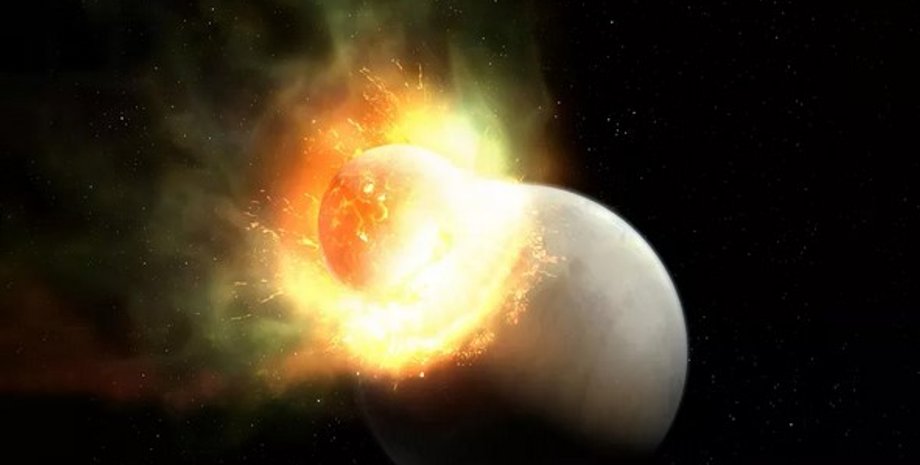 Планети, зіткнення, удар