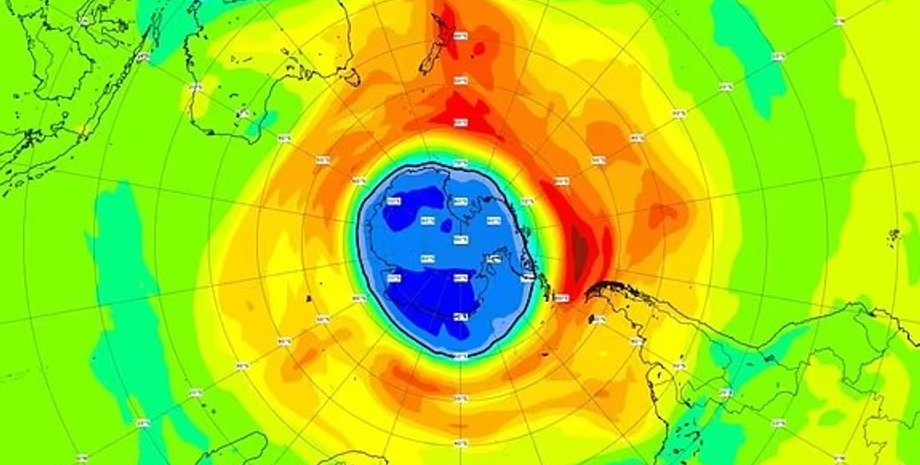 озоновая дыра, антарктида озоновая дыра