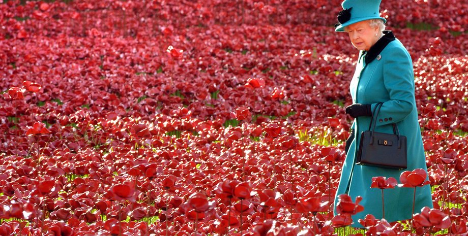 королева елизавета, алые маки, день памяти, день поминовения