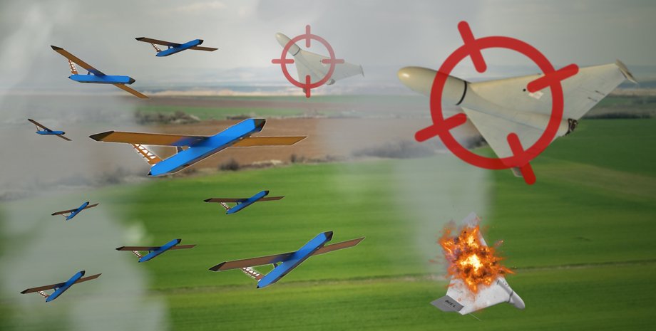 Дроны-перехватчики Besomar сбивают Шахеды