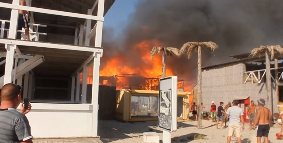 Пожар в Поповке / Фото: YouTube