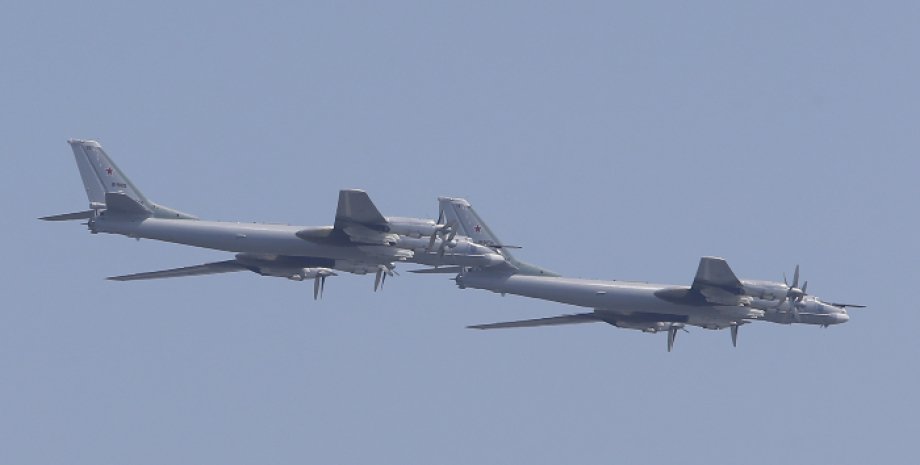 Ту-95,  стратегические бомбардировщики, истребители, самолеты, авиация, ВВС РФ, США