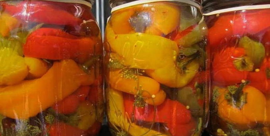 Маринованный целиком сладкий перец, перец маринованный, маринованный перец рецепт