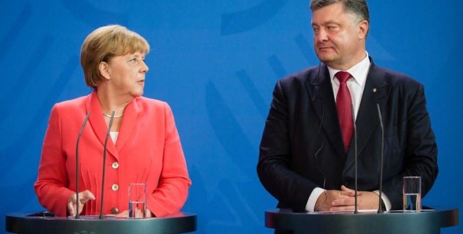 Петр Порошенко и Ангела Меркель / Фото пресс-службы президента
