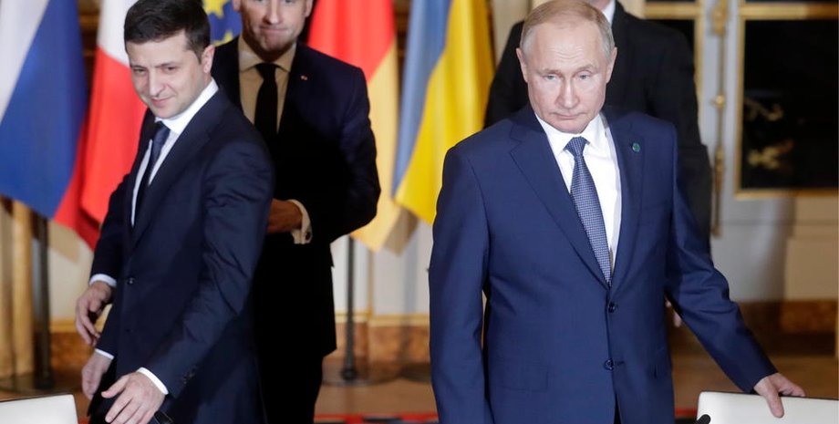 зелений і путін зустріч, зелений і путін, нормандський формат, переговори зелений путін