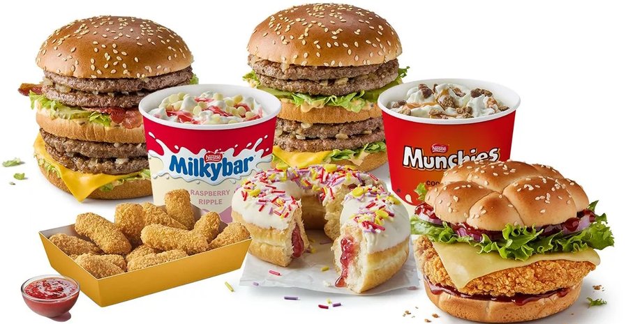 McDonald's, блюда, мень, ресторан