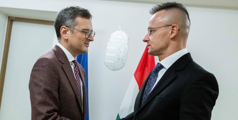 Петер Сийярто и Дмитрий Кулеба Петер Сийярто, Дмитрий Кулеба, МИД Украины, МИД Венгрии, переговоры, членство Украины в ЕС