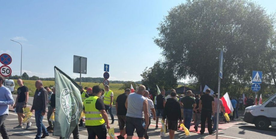 блокирование границы Украина Польша пункт пропуска грузовики