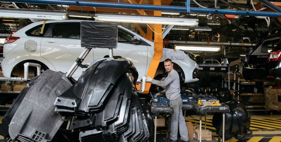 автоваз, конвейер, сборка авто, автозапчасти