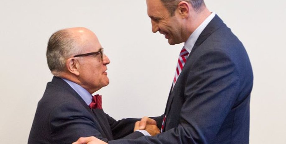 Рудольф Джулиани и Виталий Кличко / Фото пресс-службы мэра Киева