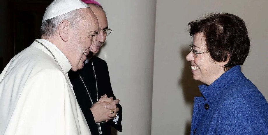 Папа Франциск и Франческа Ди Джованни. Фото: CEO Magazine