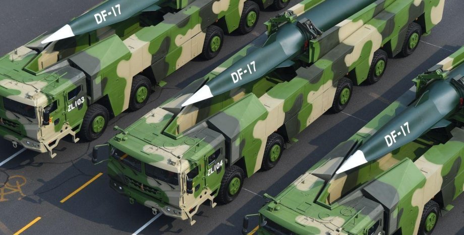 Ракеты DF-17, пекин, оружие китая, сверхзвуковые ракеты