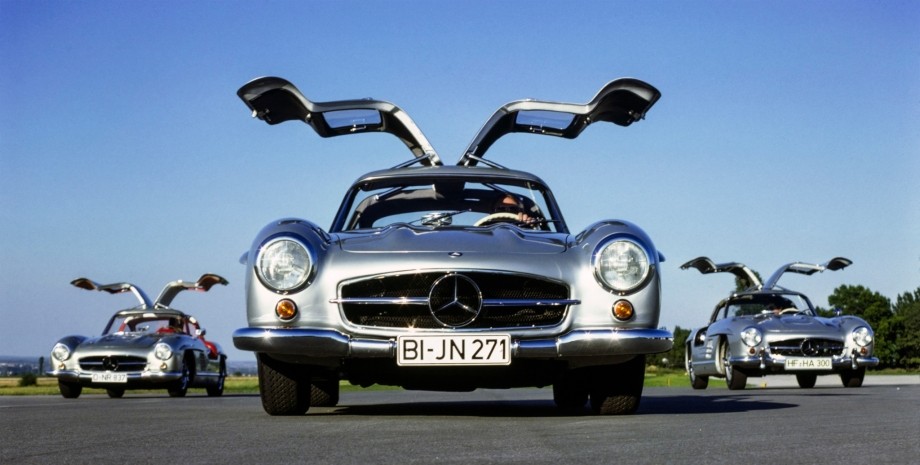 mercedes-benz_300_sl, Mercedes-Benz 300 SL, Mercedes 300 SL, Mercedes 300 SL Gullwing, суперкар Mercedes