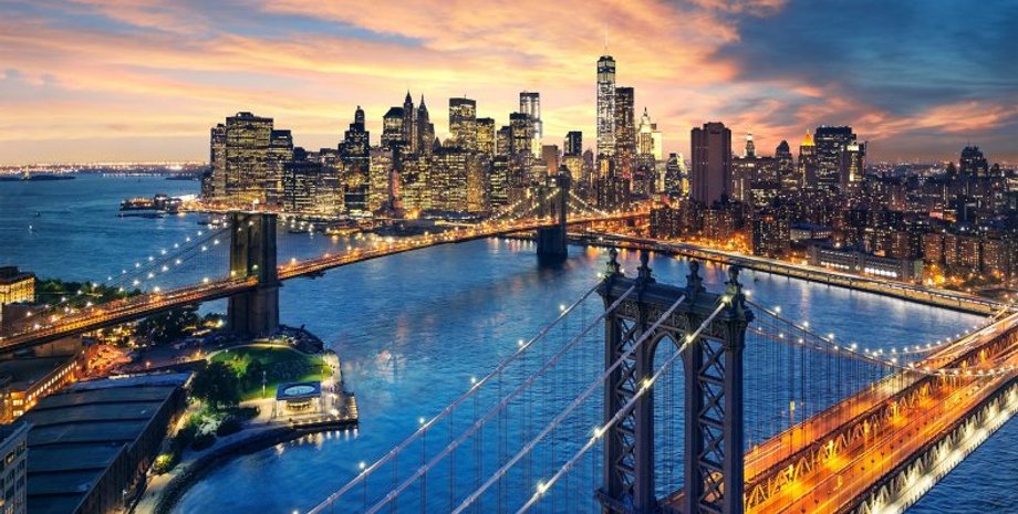 Нью-Йорк с высоты птичьего полета