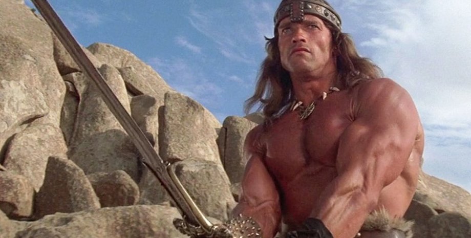 дэвид харбор, конан варвар, очень странные дела, меч, арнольд шварценеггер, джим хоппер