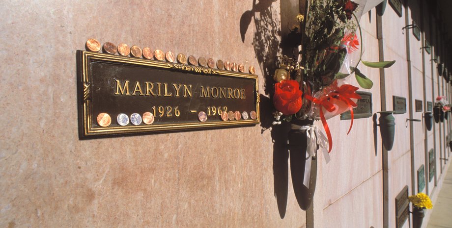 склеп, Мэрилин Монро, кладбище, Лос-Анджелес