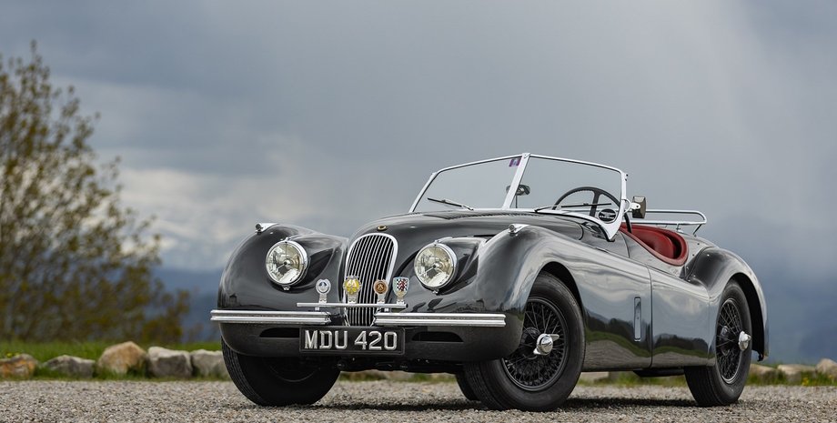 Jaguar XK 120, Jaguar XK 120 1952, Кларк Гейбл, спорткар Jaguar, авто Кларка Гейбла, Віднесені вітром